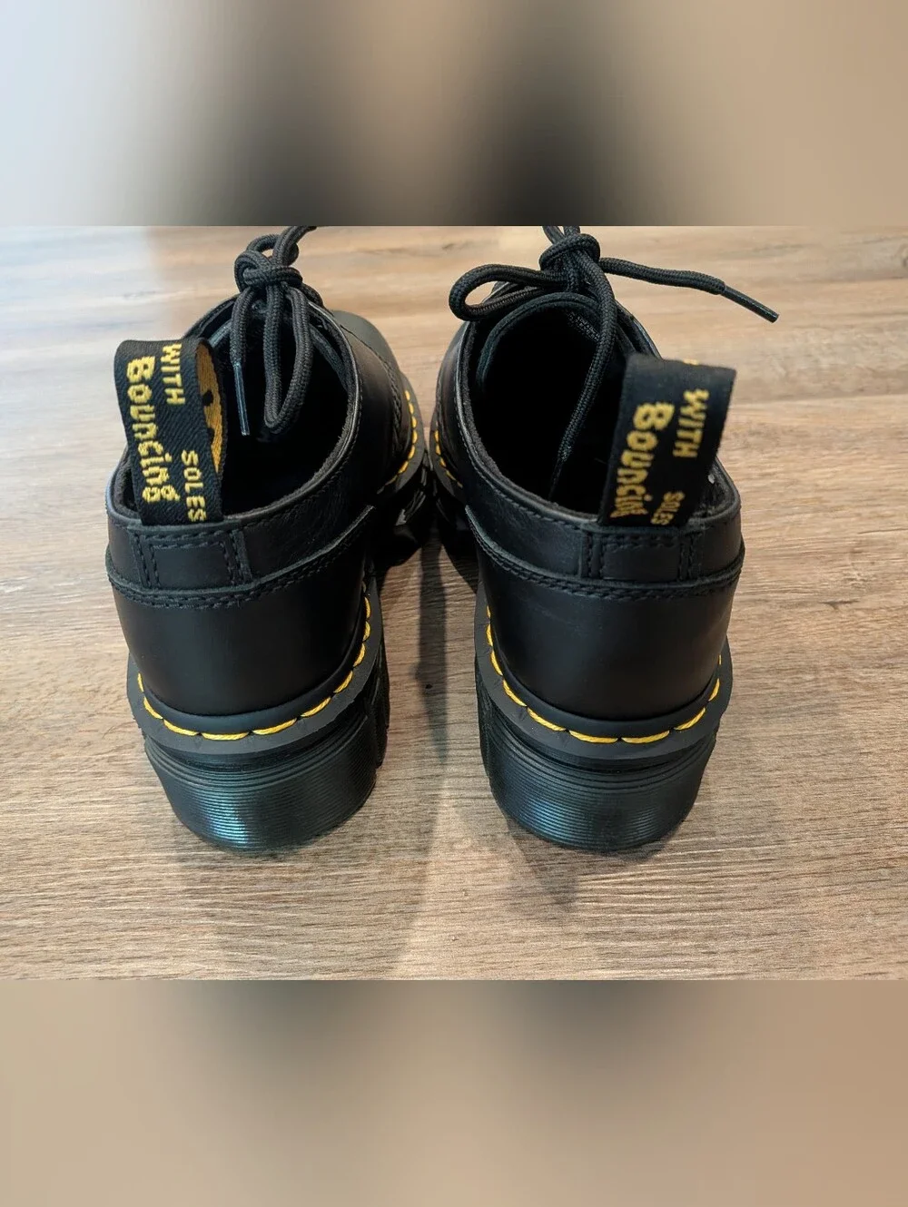 Dr. Martens Doc Audrick 3 Eye Platform Shoes Black Woman’s Size 38 EU / 7 US